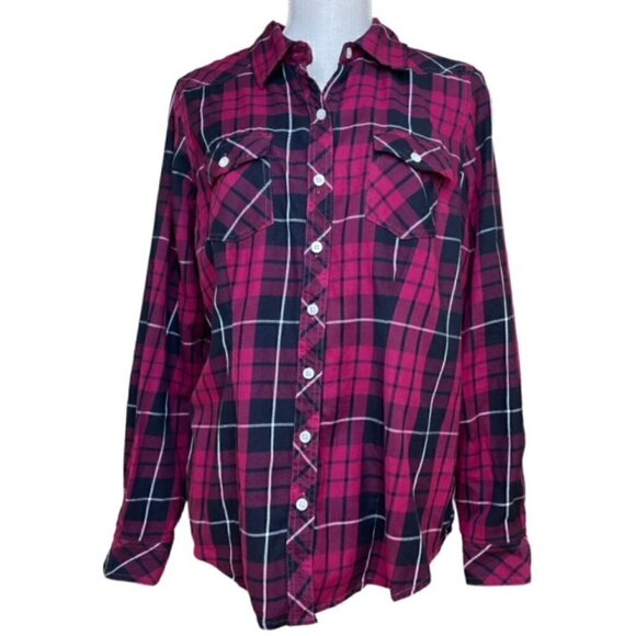 TORRID Plaid Camp Shirt - Size Large - Picture 3 of 10